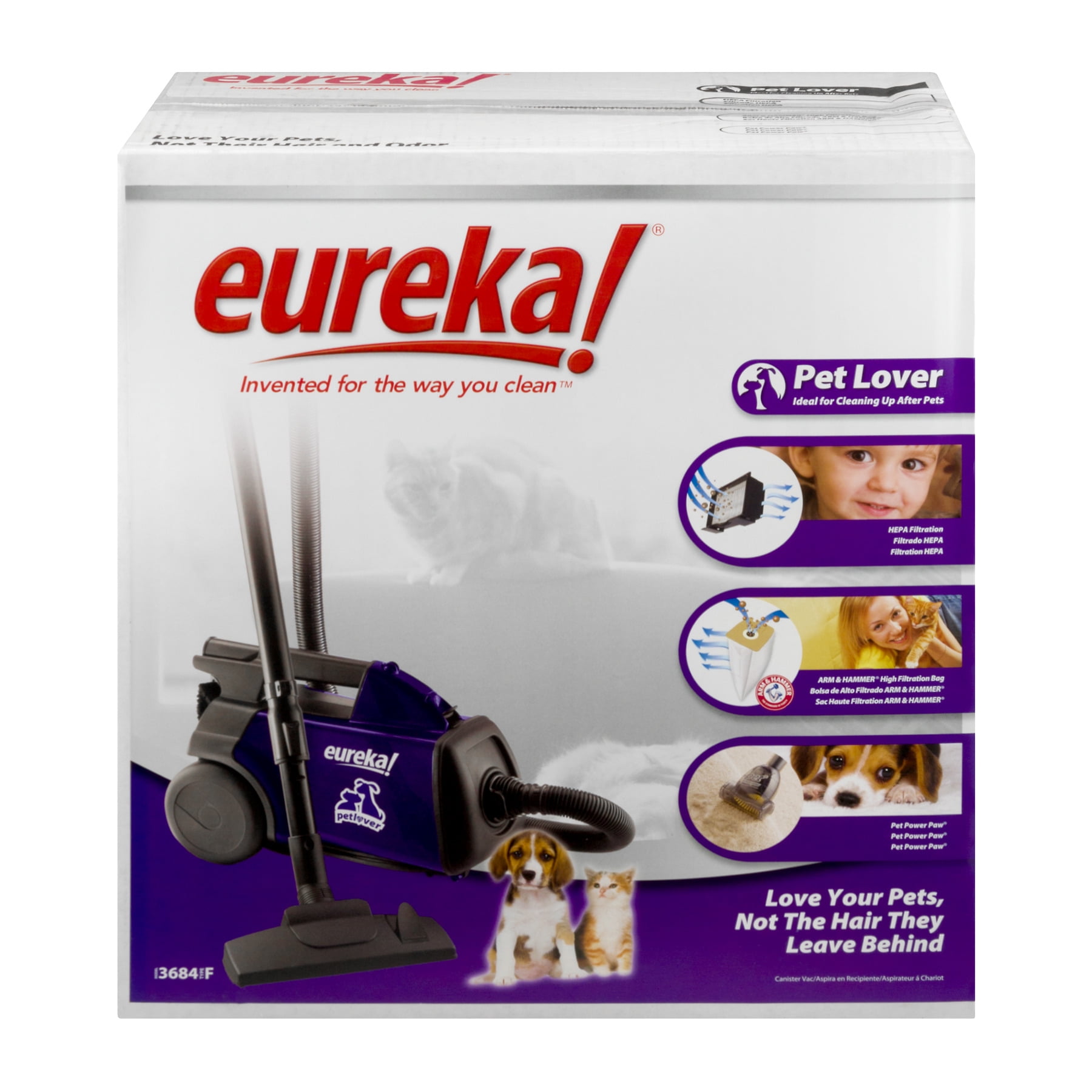 Eureka Mighty Mite Bagged Canister Vacuum Model 3670h