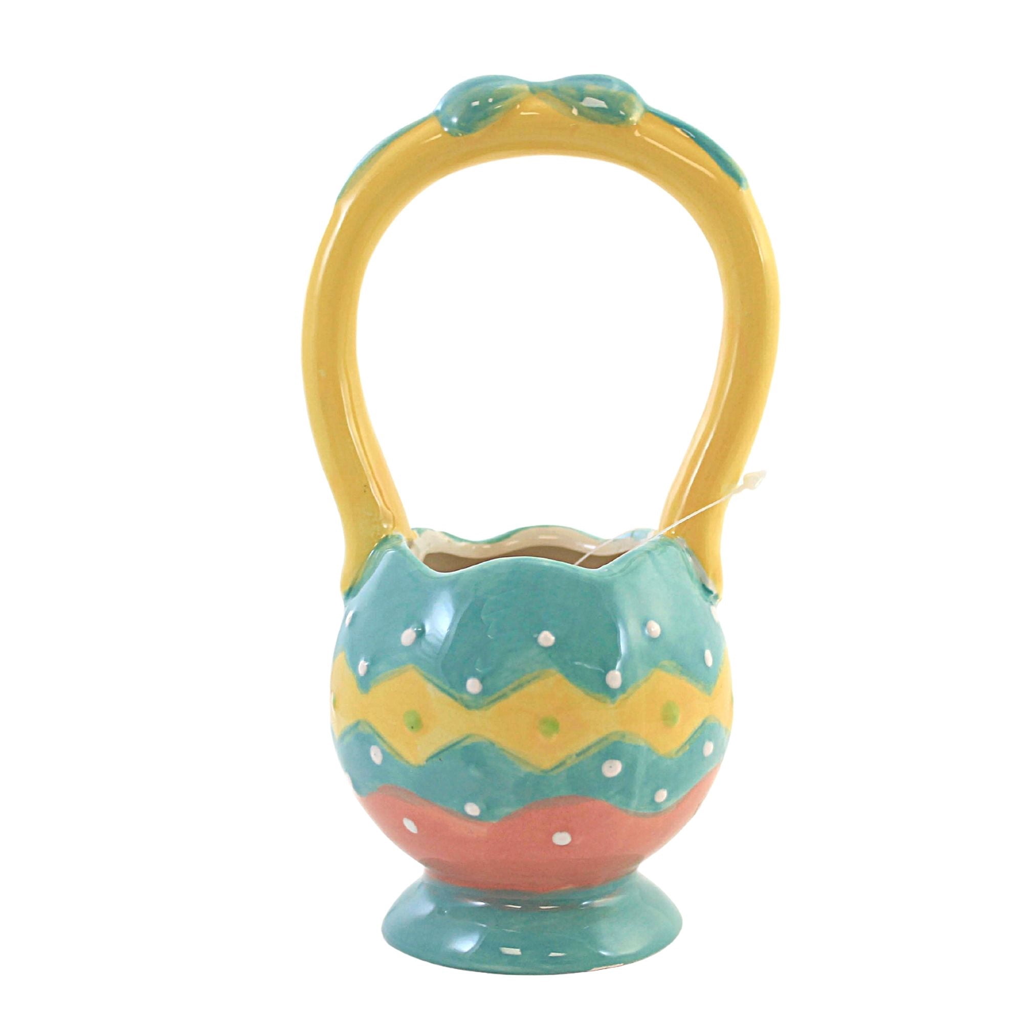 Johanna Parker 6.75In Dottie Baskets, Dolomite, Easter Polka Dots Spring A5074