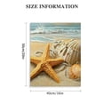 thumbnail image 3 of ZFLMY Starfish Seashell Beach Modern Canvas Prints Home Decor Living Room Bathroom Office, Ready to Hang Wall Art 16x20in, 3 of 5