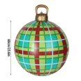 thumbnail image 3 of Christmas Inflatable Ball Decorations, 24 Inch Giant Ornaments Grid design, Blow Up Balls Extra Large Holiday Outdoor Garden Yard Decor, 3 of 9