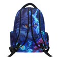 thumbnail image 2 of Chririnla Wolf Pattern Bookbag with Lightweight, Multiple Compartments traspirante 17 Inch School Bag for Outdoor Travel, 2 of 10