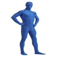thumbnail image 2 of Traje de Spandex Elástico de Cuerpo Completo Ropa Zentai con Cremallera en Espalda Accesorio de Disfraces azul Macarena Spandex Bodysuit, 2 of 6