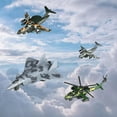 thumbnail image 3 of 4x Avión a Reacción de Metal a Presión, Modelo de Mecanismo de Retroceso, Avión, Regalo de Cumpleaños, Decoración de Pasteles, Juguetes de Com camuflaje Baoblaze Avión de combate, 3 of 5