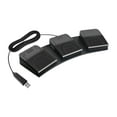 thumbnail image 1 of Pedal de tres pedales USB, pedal programable de 3 teclas para control de instrumentos Negro, 1 of 9