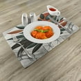 thumbnail image 2 of Ambesonne Boho Place Mats Set of 4, Mid Century Exotics Art Leaves, Standard Size, Orange Laurel Green Grey, 2 of 5