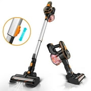 INSE Cordless Vacuum 6-in-1 Lightweight Stick Vacuum Cleaner, Orange