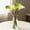 White, variant on Elainilye Artificial Calla Lily Flower Bouquet, Realistic Fake Green Plants for Home Decor, Living Room Dining Table Flower Arrangement, UV Resistant