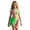 Green, variant on Girls Floral Print Bikini Swim 3 Piece Bathing for Tween Summer Beach (Orange Size 11-12 Years)