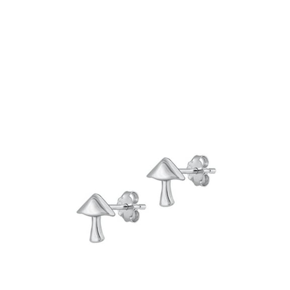 Sterling Silver Wholesale Toadstool Mushroom Nature Earrings 925 New Jewelry Female Unisex