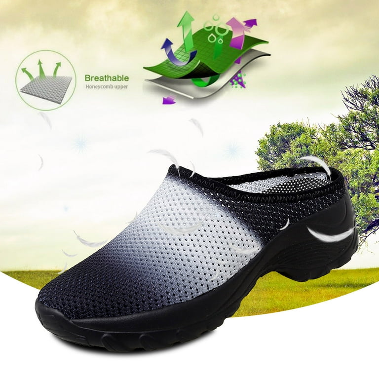 Hessimy Women Canvas Mules Memory Foam Fashion Sneakers Hessimy Women Canvas Mules Memory Foam Fashion Sneakers