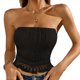 thumbnail image 1 of Txlixc Blusa tubular sin tirantes para mujer Txlixc moda, 1 of 5