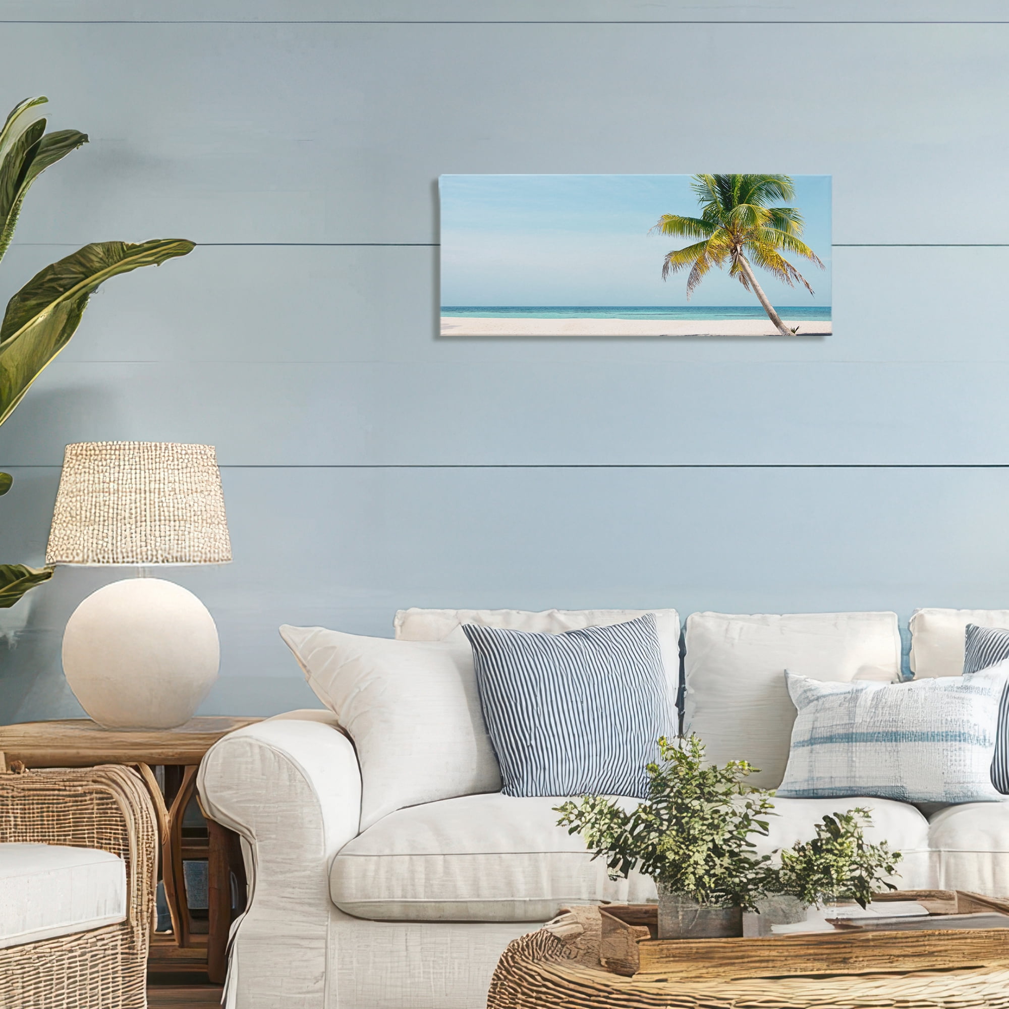 Stupell Industries Tropical Island Palm Tree Canvas Wall Art, design by Danita Delimont