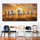 thumbnail image 3 of Pinturas de caballos corriendo, imágenes de caballos, decoración de pared decorativa sin marco estilo I 80X40CM, 3 of 6