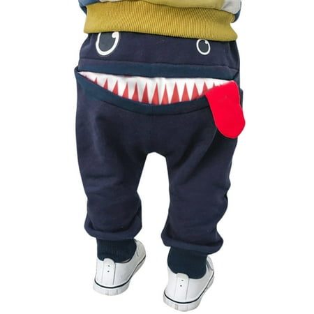 

Kids Pants Pants Baby Tongue Boys Trousers Girls Harem Cartoon Children Boys Outfits&Set