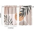 thumbnail image 6 of Boho Kitchen Curtains 36 Inch Length Modern Window Curtain Over Sink Bohemian Small Short Tier for Bathroom Cafe Rod Pocket (2 Panels, 27.5" W x 36" L), 6 of 6