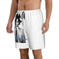 thumbnail image 2 of Jean Michel Basquiat Men's Beach Shorts Quick Dry Athletic Workout Swim Shorts Elastic Waist Drawstring Summer Shorts, 2 of 5