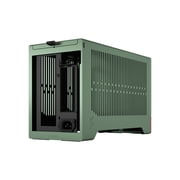 Fractal Design Terra Jade Mini-ITX SFF PC Case with PCIe 4.0 Riser, Anodized Aluminum and Walnut