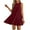 Wine, variant on yillto Womens Casual Dress Sleeveless Flowy Short Dresses Crew Neck Summer Loose Sundress for Women