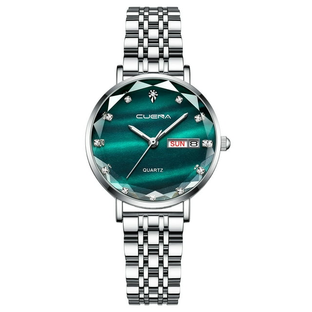 WIFKLSIIPG Ms. Business Steel Belt Watch Calendar Sports Ms. Waterproof Watch
