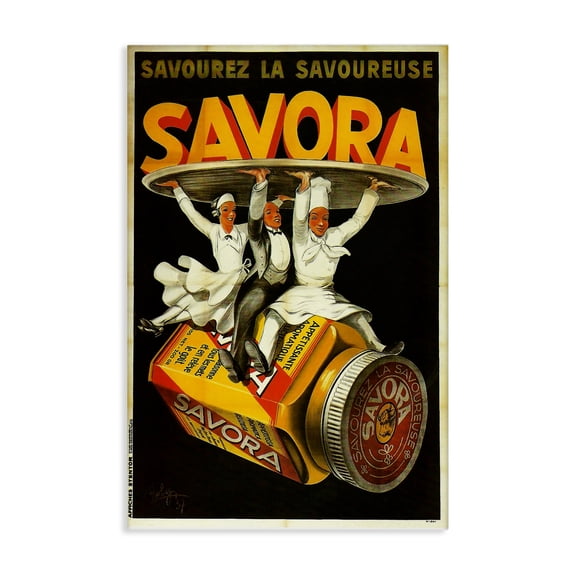 Stupell Industries Art Deco Savora Kitchen Advertisement Canvas Art, 16 x 24, by Marcus Jules