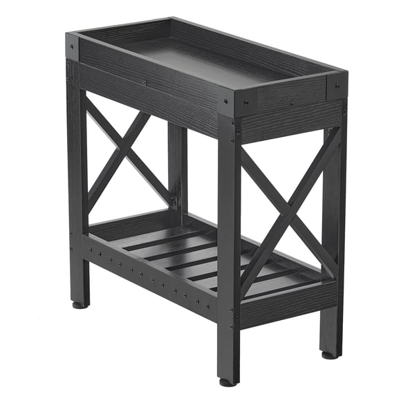 Mesa auxiliar ZEXVIDA estrecha para dormitorio, sala de estar, espacio pequeño