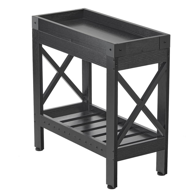 Mesa auxiliar ZEXVIDA estrecha para dormitorio, sala de estar, espacio pequeño
