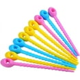thumbnail image 1 of Zhuge Food Grade Silicone Bag Ties Cable Management Zip Tie Twist Multi-use Bag Clip Bread Tie Food Saver 10pCS, 1 of 5