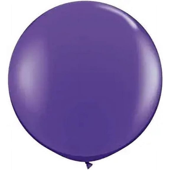 PMU Premium Latex Balloons - Jumbo Size Balloons for Birthdays, Wedding Parties, Baby Shower, Indoor & Outdoor Party Events & Decoration Supplies - Made in USA, 36 Inch Quartz Purple, Pkg/2
