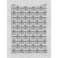 thumbnail image 1 of Abstract Tapestry, Rhythmic Damask Motifs Ivy Botany Adornments Print on Plain Background, Wall Hanging for Bedroom Living Room Dorm Decor, 60W X 80L Inches, White Charcoal Grey, by Ambesonne, 1 of 2