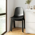 thumbnail image 3 of Mainstays Modern Stackable Dining Chairs, Set of 4, Black, 3 of 14