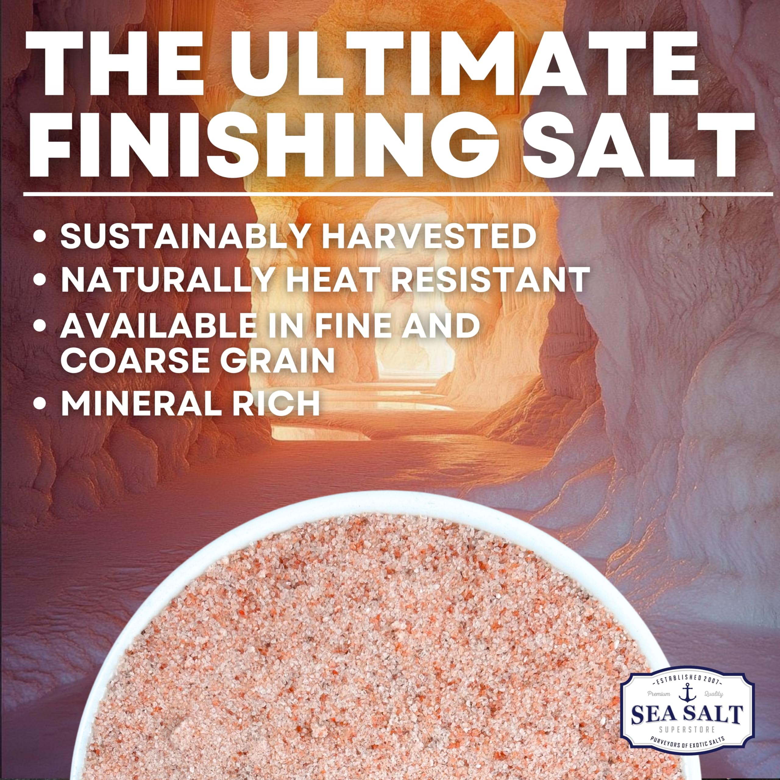 Pink Himalayan Salt, Fine Grain for Table Shaker - 5lb Bag