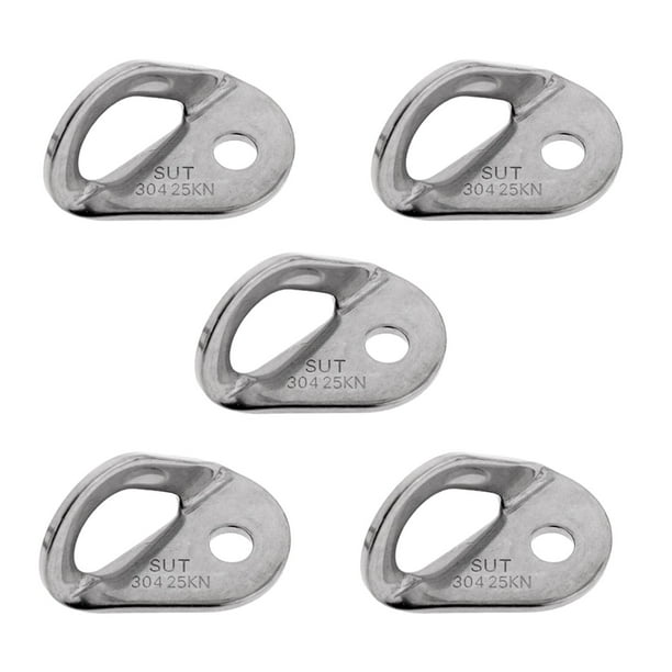 5x Percha de material acero inoxidable Percha de escalada Ancla de escalada 25KN / 5600Lb