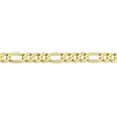 thumbnail image 3 of 10k Yellow Gold 6.75mm Concave Figaro Chain Necklace Pendant Charm, 3 of 9