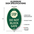 thumbnail image 2 of SignMission Designer Oval Series Sign - Please Do Not Park On The Grass Thank You! | Green & Tan 12" X 18" Heavy-Gauge Aluminum Architectural Sign | Commercial Grade | Made in the USA, 2 of 4