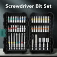 thumbnail image 3 of Electric 44Pcs Screwdriver Bit Set Alloy Steel Hex Star Crossing SL PZ 1/4in Impact Driver Set, 3 of 7
