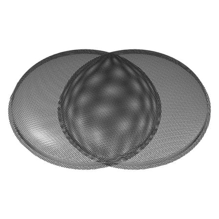 Unique Bargains 2 Pcs Universal 7 Inch Speaker Grills Mesh for Audio Subwoofer 183x193x11mm Grille without Frame Black
