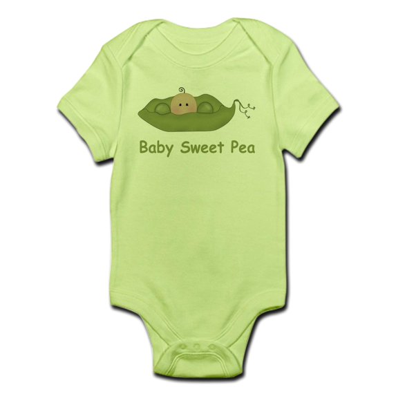 CafePress - One Baby Sweet Pea Infant Bodysuit - Baby Light Bodysuit