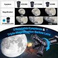 thumbnail image 5 of USCAMEL Telescope for Adults with 3 Rotatable Eyepieces, 70mm Aperture 400mm Telescope, 16x-133x Beginners Astronomy Refractor Telescope for Moon Viewing w/Barlow Lens, 5 of 10