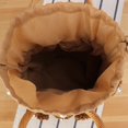 thumbnail image 5 of Straw Tote Bag For Women Sweet Elegant Imitation Pearl Inlaid Bucket Handbag, 5 of 5