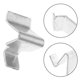 thumbnail image 2 of 10pcs Metal Cabinet Shelf Clips 8mm Iron Partition Boards Clips U Shaped Adjustable Shelf Brackets for Office Cabinets and Archive Shelves, 2 of 4