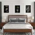 thumbnail image 2 of Hieng African American Wall Art Black Man Wearing Gold Crown Canvas Prints African Lion King Portrait Poster Wall Decor for Men Bedroom （Only canvas）, 2 of 6