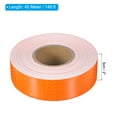 thumbnail image 2 of Uxcell Reflective Tape Waterproof Self Adhesive High Visibility Safety Warning Tape Orange 2 inch x 148ft, 2 of 7