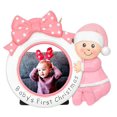thumbnail image 3 of Maxora Customized Christmas Ornament Baby's First Bow Photo Frame Personalized Ornament Girl Free Customize, 3 of 10