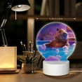 thumbnail image 6 of Daiia Capybara Bathtub Fun Pattern Acrylic Night Light, LED Touch Light, Bedroom Night Light, Soft Glowing Lamp Perfect Gift for Mother's Day, Birthday, or Christmas, 6 of 9