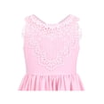 thumbnail image 6 of Sunny Fashion Girls Dress Pastel Pink Maxi Lace Long Gown Sleeveless Wedding Garden Summer Formal 14 Years, 6 of 7