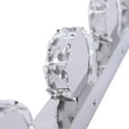 thumbnail image 6 of Bathroom Light Fixture Over Mirror, 12W x 4 Led Modern Vanity Light, Crystal Bathroom Vanity Light Fixture, 6000K White Makeup Mirror Front Light (Cold White), 6 of 8
