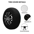 thumbnail image 4 of Gaeub Earth View World Map 14-17in Tire Cover, Spare Tire Cover, for Camper Caravan, Trailer, Car, Truck, SUV, Jeep - 14 inch, 4 of 9