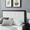 thumbnail image 4 of Platform Bed Frame, Full Size, Wood, Black White, Modern Contemporary Urban Design, Bedroom Master Guest Suite, 4 of 10
