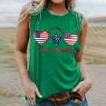 thumbnail image 4 of breaise 4th of July Tank Tops for Women Plus Size Patriotic American Flag Print Tshirts Loose Fit Sleeveless T-shirts Camisole Beach Round Neck Tanks Blouses for Women Business Casual, 4 of 4