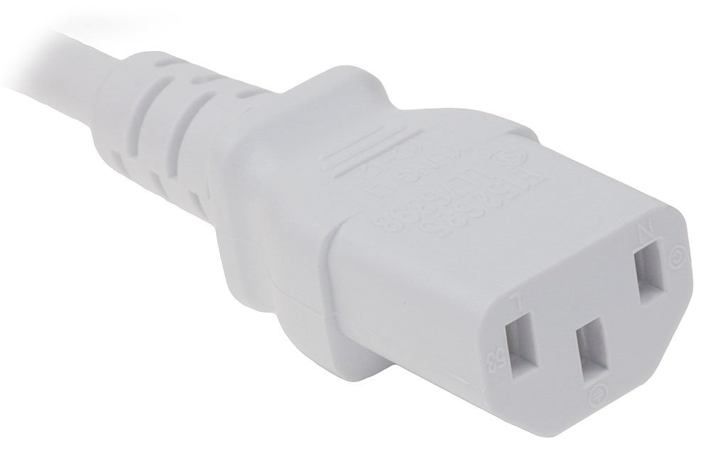 OMNIHIL (8FT) AC Power Cord for Optoma H183X 720p 3D DLP Home Theater Projector - White - image 2 of 3